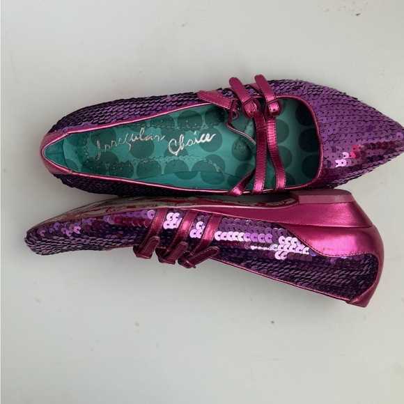 Irregular Choice Fuchsia glitter size 8 - Picture 8 of 8